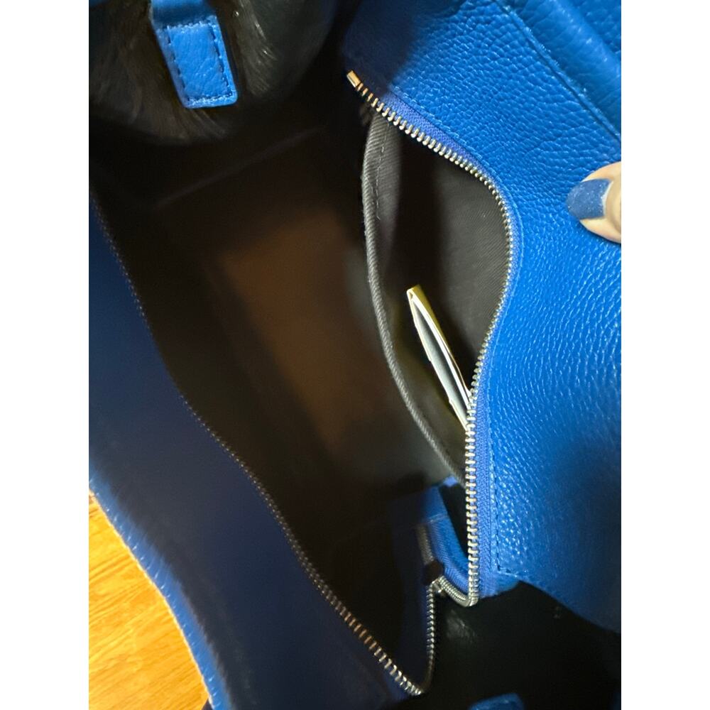 Marc Jacobs The Leather Small Tote Bag - Cobalt/Blue Sea - Picture 8 of 13
